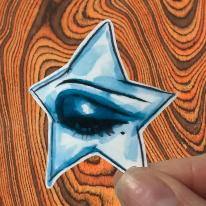 Old Hollywood Burlesque Inspired Star Stickers