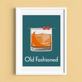 Old Fashioned Cocktail A4 Print