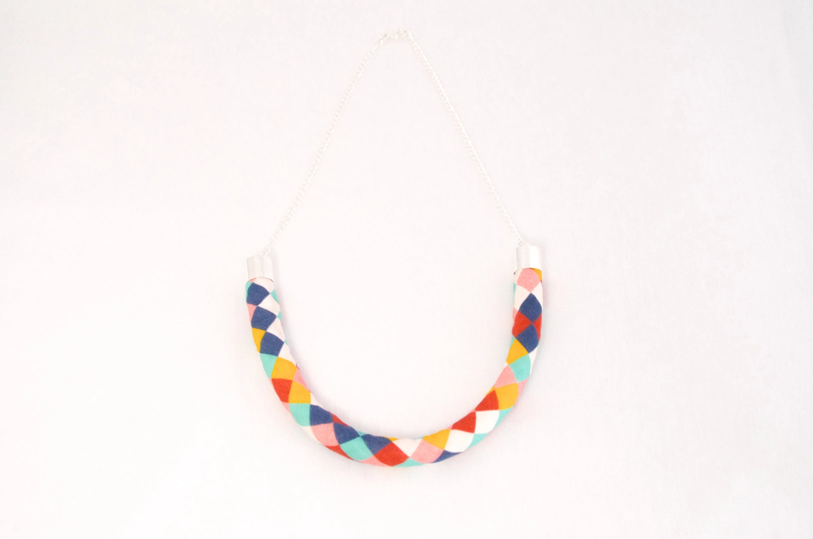 Chunky Single Strand Cotton Necklace