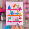 Trinket Shelves - A6 Postcard