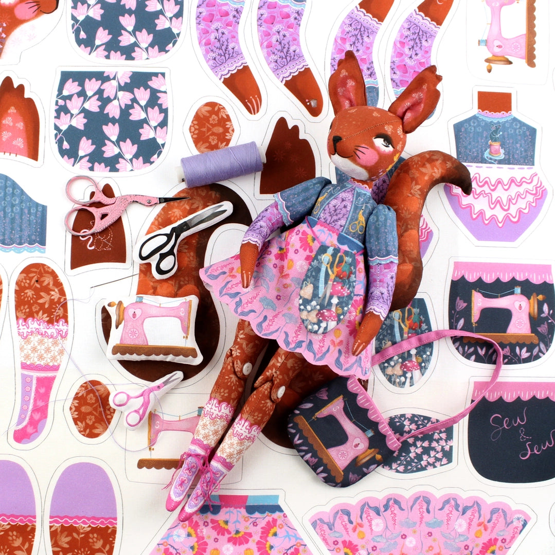 Diy Kit - Sami the Sewing Squirrel Sewing Kit