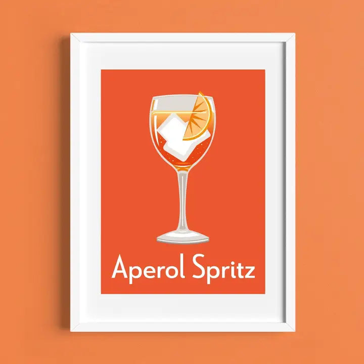 Aperol Spritz Cocktail  A4 Print