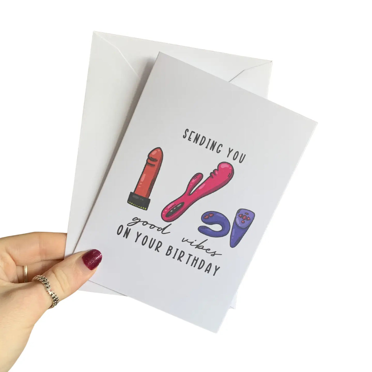 Good Vibes On Your Birthday - Funny Adult Birthday Card