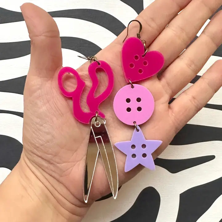 Sewing Statement Earrings