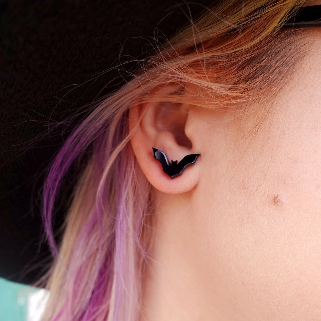 Bat Stud Earrings