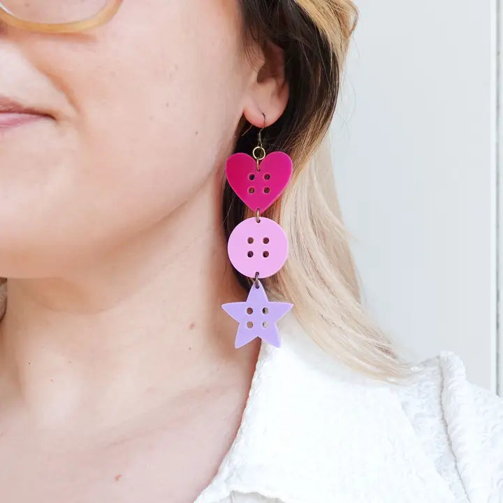 Sewing Statement Earrings