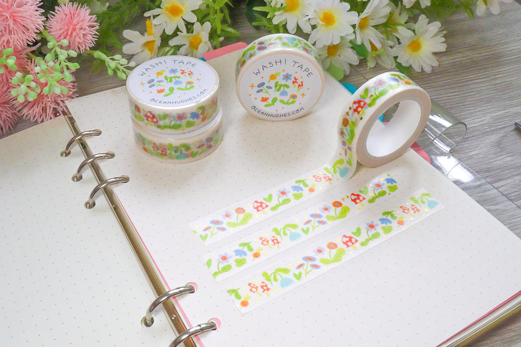 Gold Foil - Forest Forager Washi Tape