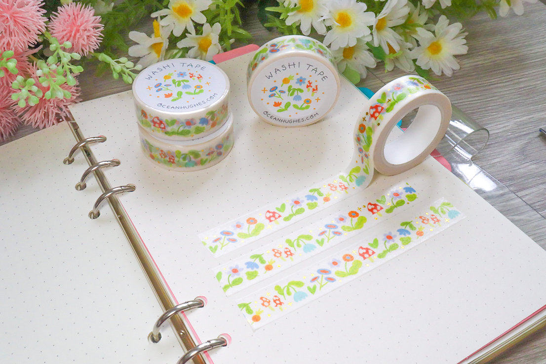 Gold Foil - Forest Forager Washi Tape