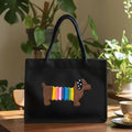 Black Sausage Dog Shoulder Bag