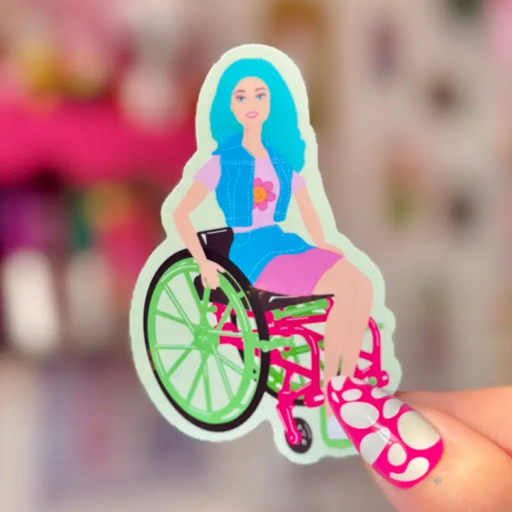Wheelchair Babe - Sticker