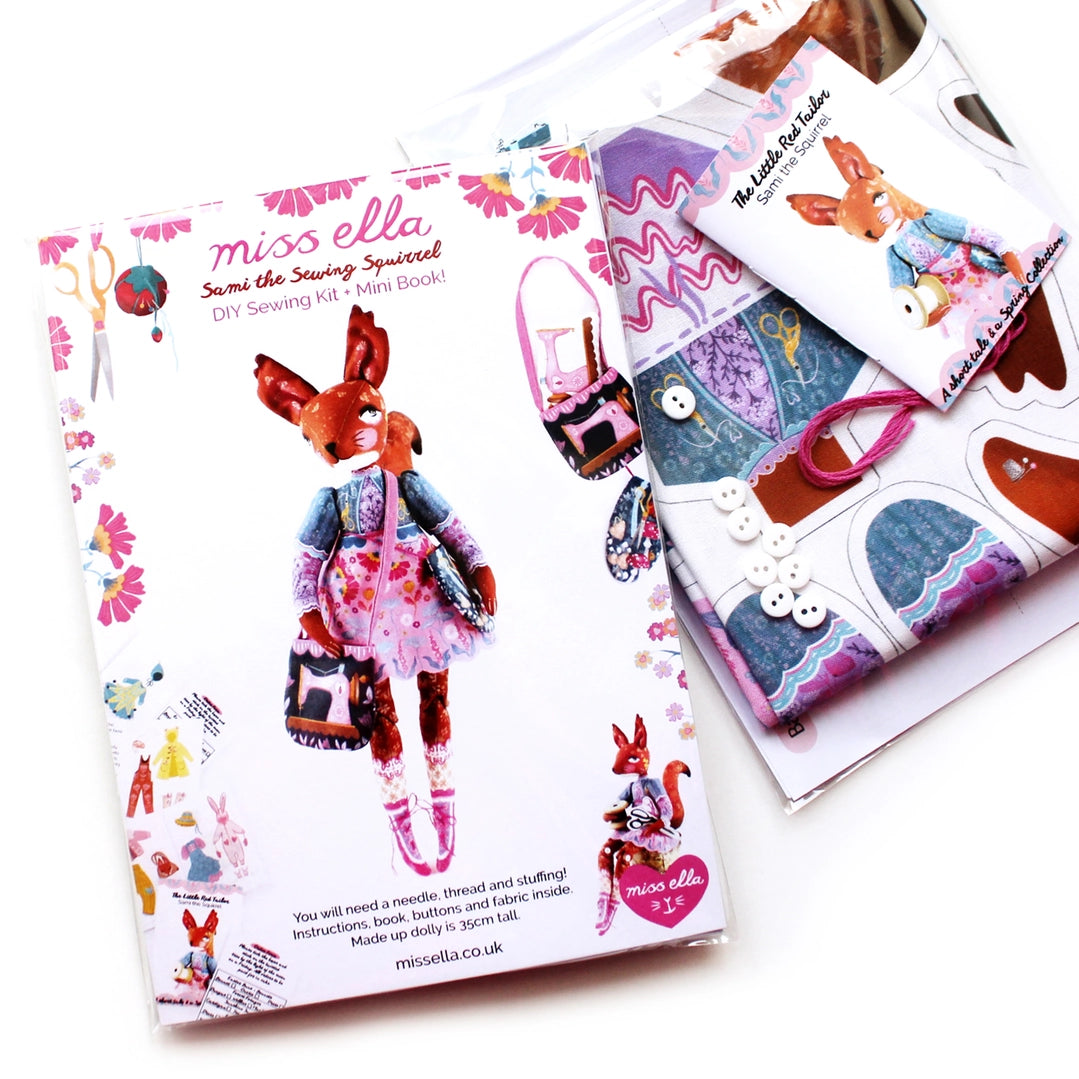 Diy Kit - Sami the Sewing Squirrel Sewing Kit