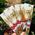 Mushroom Forest Spirit Watercolour Archival Bookmark