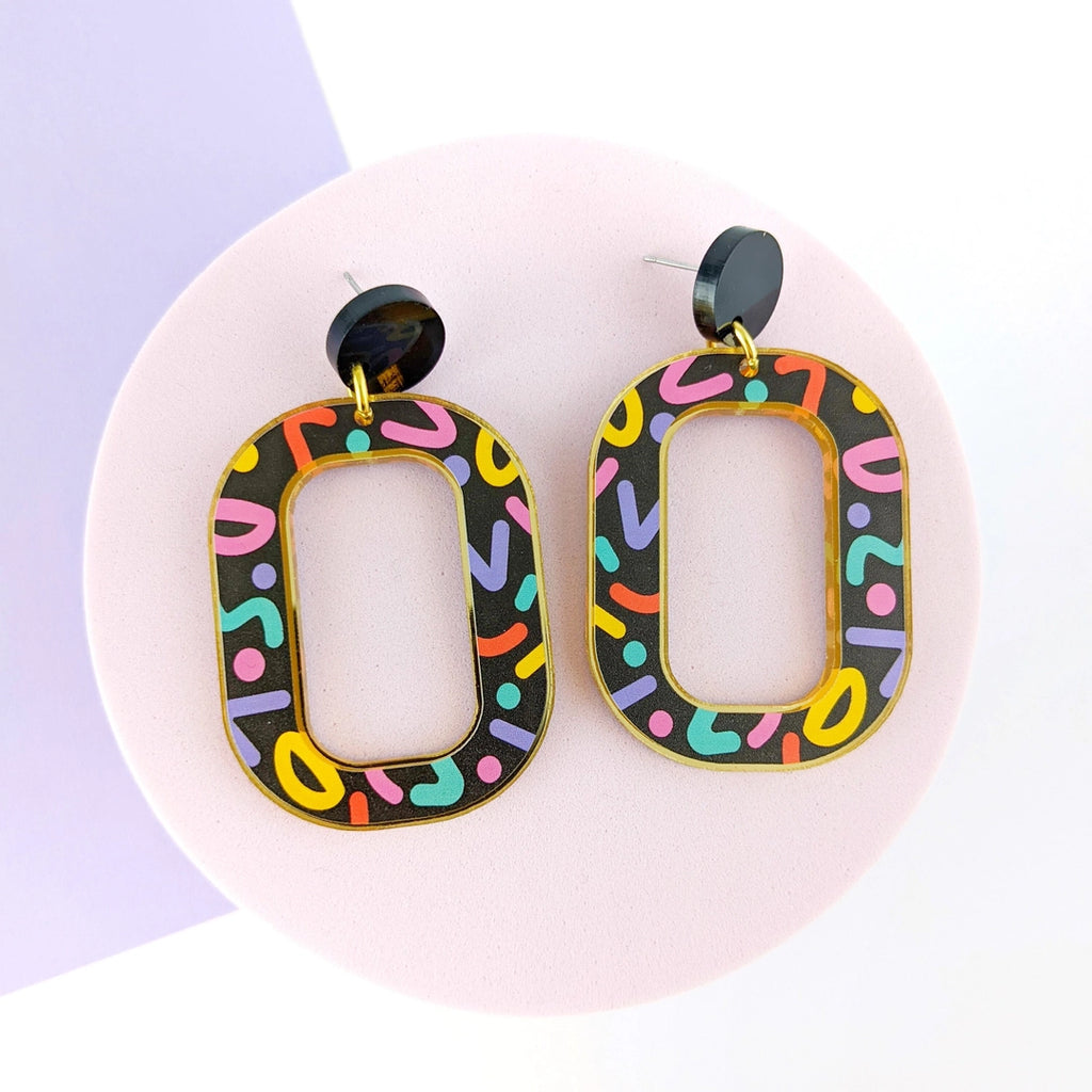 Zoe Squiggle Earrings