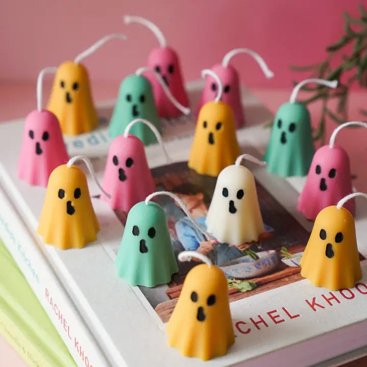 Mini Cute Ghost Candle - Yellow