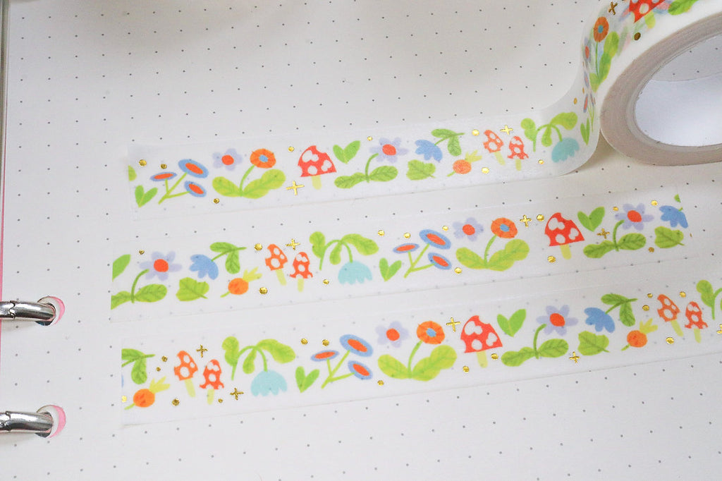 Gold Foil - Forest Forager Washi Tape