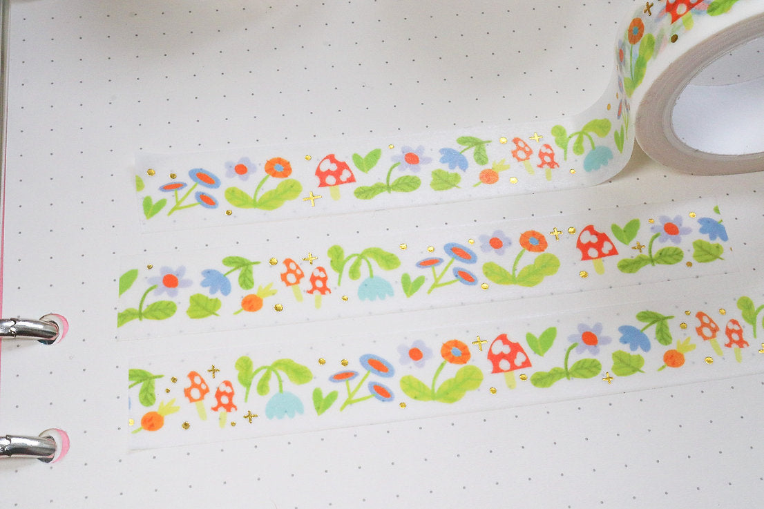 Gold Foil - Forest Forager Washi Tape