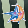 Vintage Celestial Whimsical Star Sticker