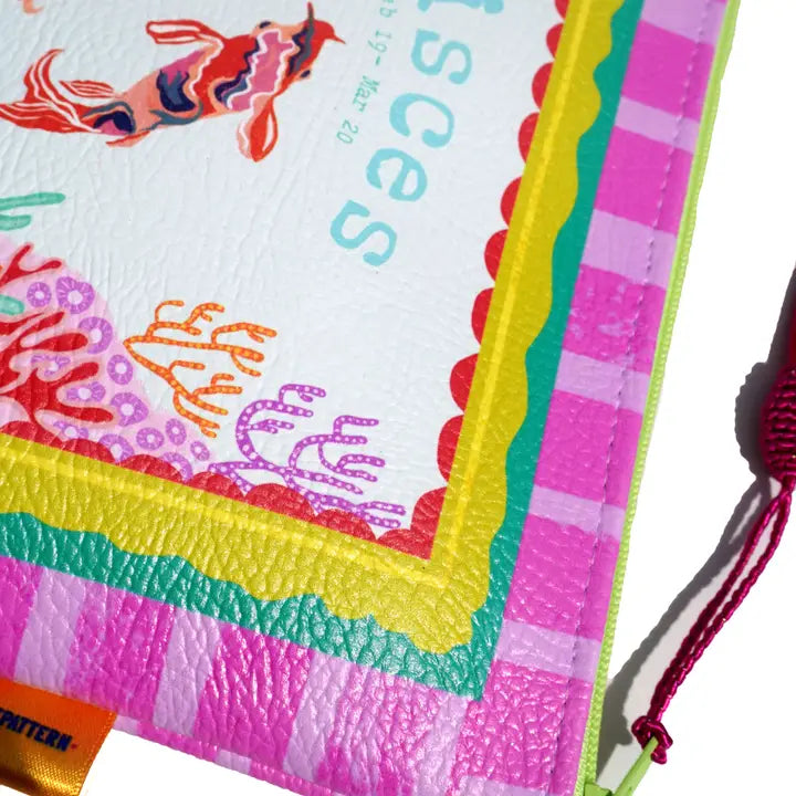 Pisces Vegan Leather Makeup Bag