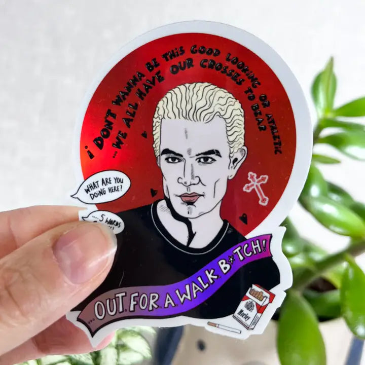 Spike Holographic Vinyl Sticker