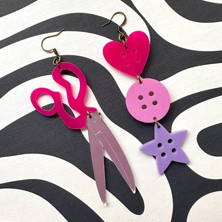 Sewing Statement Earrings