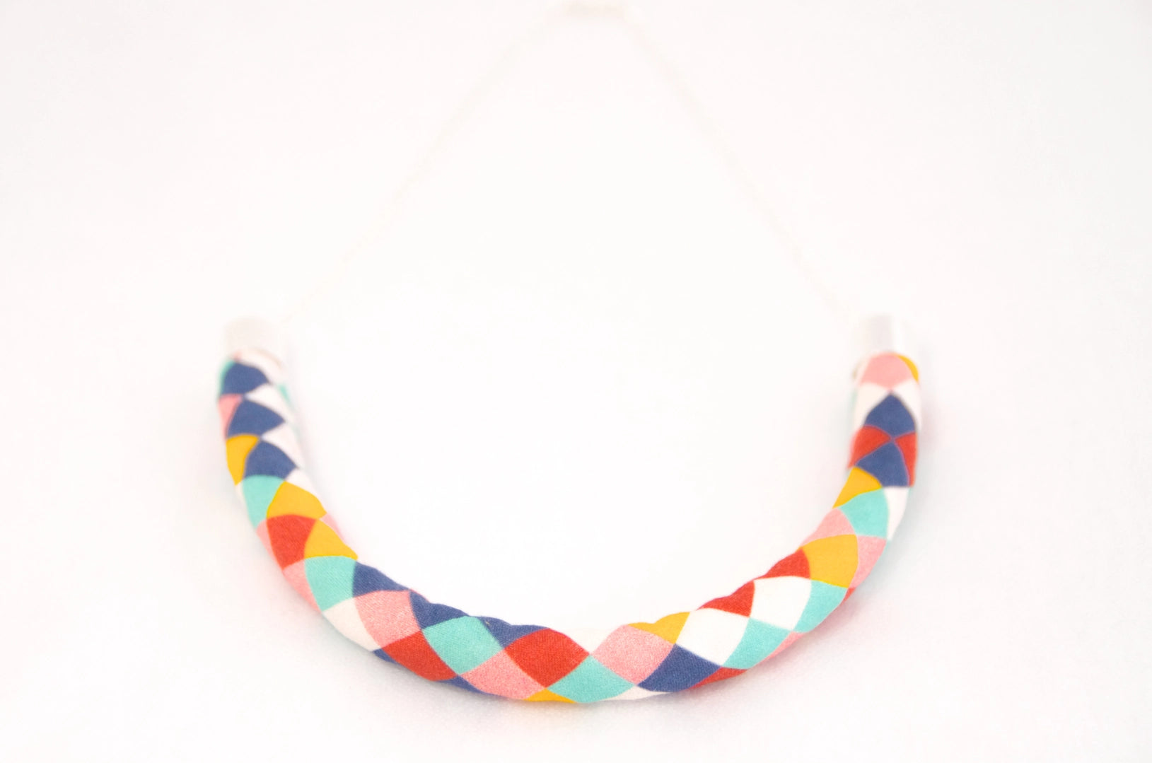 Chunky Single Strand Cotton Necklace