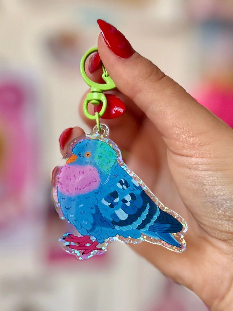 Fancy Pigeon - Acrylic Keyring