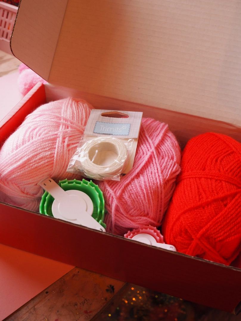 Heart Pom Pom Garland Kit