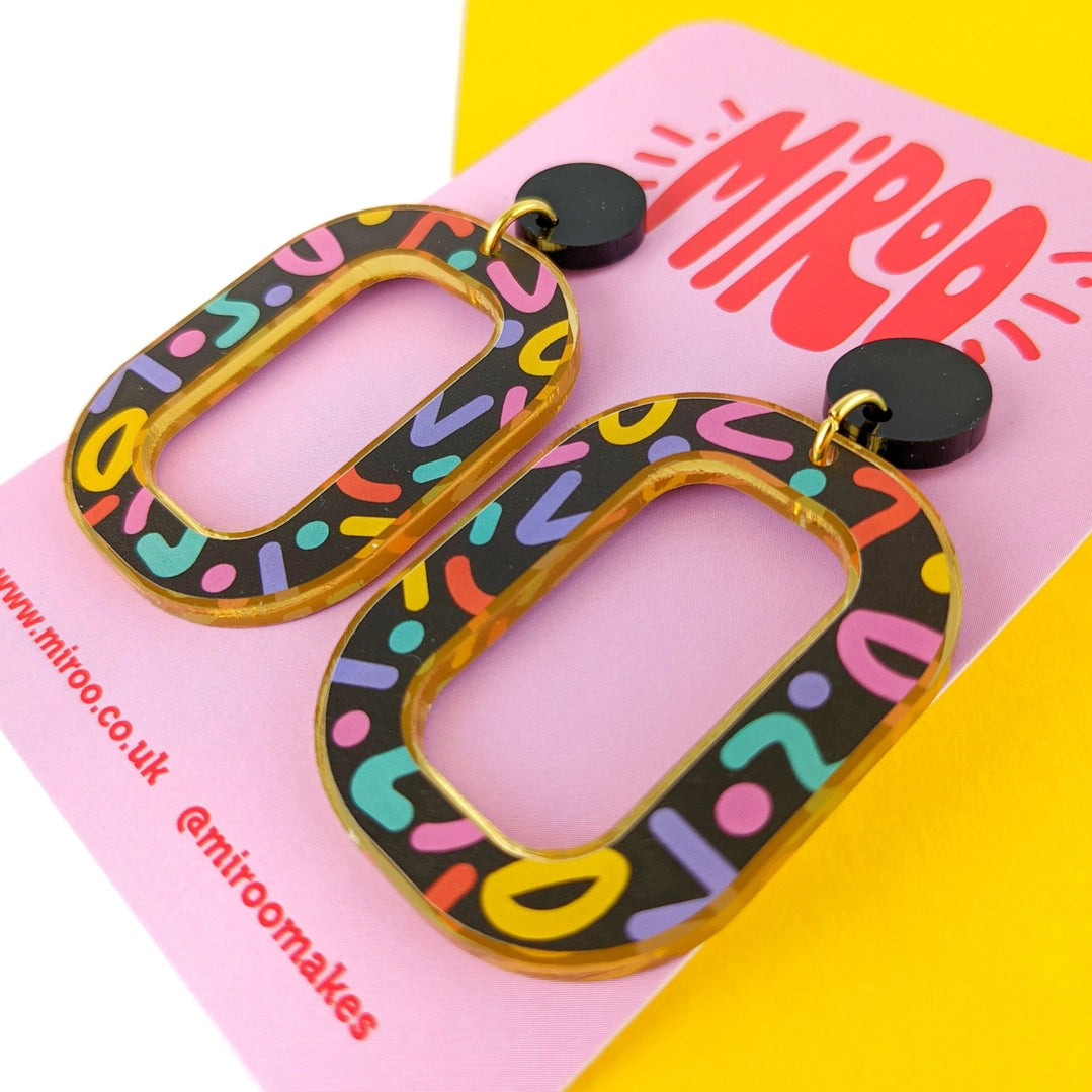 Zoe Squiggle Earrings