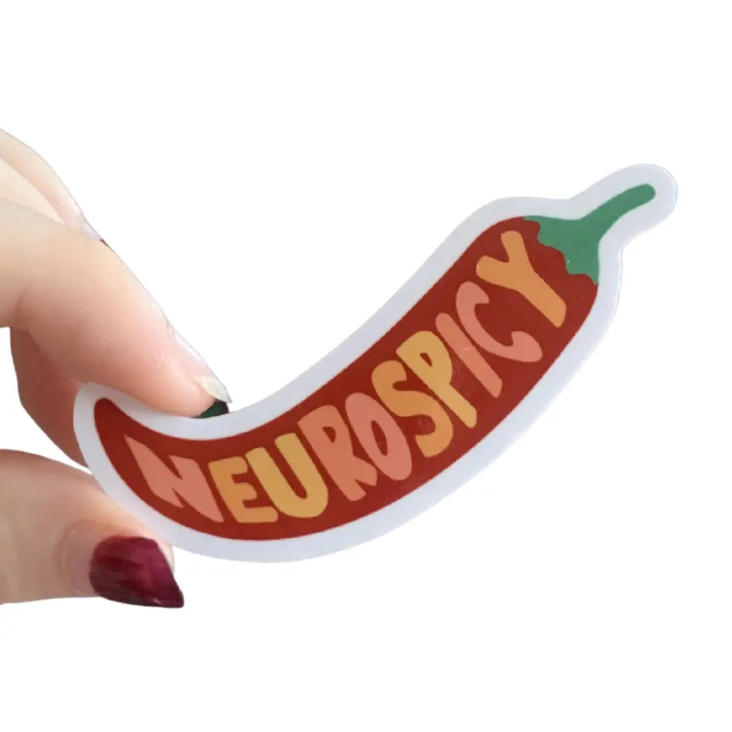 Neurospicy Funny Relatable Vinyl Sticker