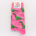 Diplodocus Pink Dinosaur Socks