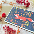 Autumn Fox Blank Greeting Card