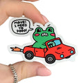 Funny Frog Relatable Car Vinyl Sticker