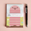 Wormie Notepad - Cute Earthworm Notes List Desk Pad