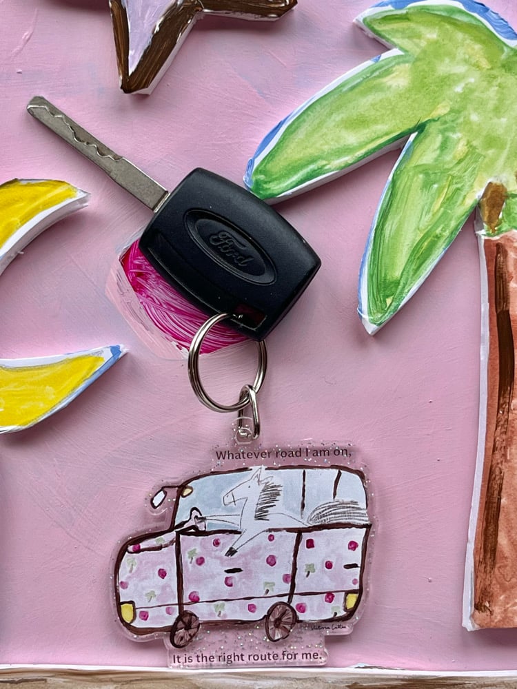 Pony Advice Car Keyring