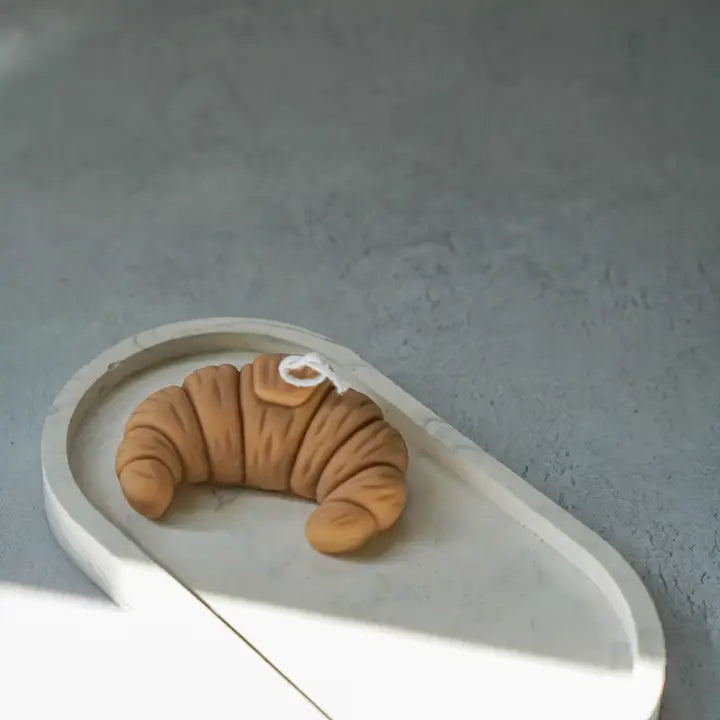 Croissant Shaped Candle